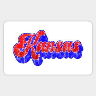 Support Kansas with this retro design! Sticker